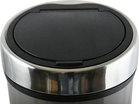 Coș de gunoi taupe cu senzori de atingere din oțel 30 l – MSV