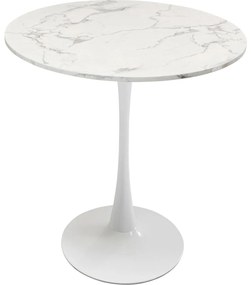 Masa Schickeria Marble alb Ø80cm