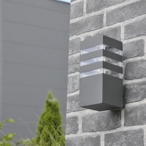 Aplică de perete LED RGBW reglabilă de exterior TEKSAS 1xE27/12W/230V IP44 antracit