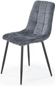 Scaun K547, gri/negru, stofa clasica/metal, 45x53x87 cm