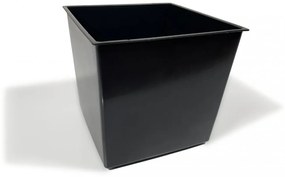 Ghiveci negru elegant din metal LOFT FIORINO 42X22X50 cm