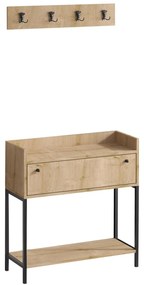 Mobilier hol Aliex 33 (nuc + negru) . 1093884