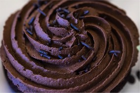 Tablou - Cupcake din ciocolată (90x60 cm)