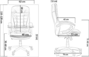 Scaun ergonomic de birou OFF 201 negru