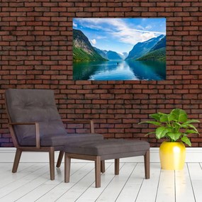 Tablou - Lacul Lovatnet (90x60 cm)