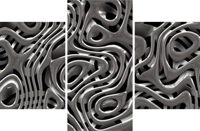 Tablou - Abstractizare metalică (90x60 cm)