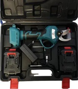 Foarfecă de grădină cu acumulator Grita HT-6600-1 + 2x baterii 21 V + 2 chei + geantă de transport p