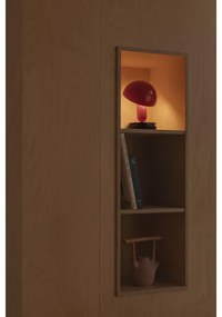 Lampă de masă cu clemă FARO 56103 2 în 1 BELA 1xE27/15W/230V roșu