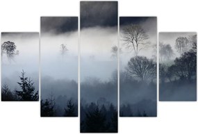 Tablou cu ceță deasupra pădurii (150x105 cm)