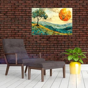 Tablou - Ilustrație peisaj (90x60 cm)