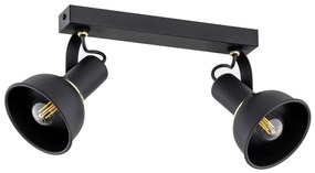 Lustra cu 2 spoturi directionabile Twist negru