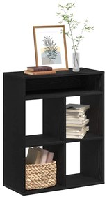 vidaXL Dulap cu cărți negru 66x31x80 cm lemn prelucrat