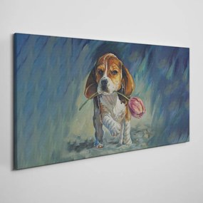Tablou canvas Floare abstractă de câine de companie