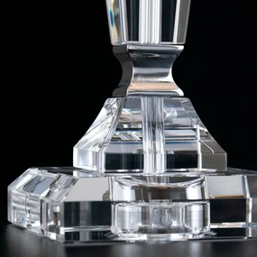 Orion LA 4-1201 - Lampă de cristal de masă VERONIQUE 1xE27/60W/230V alb/crom