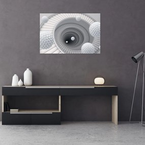 Tablou cu abstracție 3D (90x60 cm)