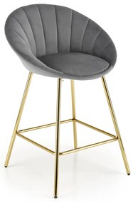 Scaun de bar Briggs, gri