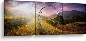 Tablou peisajului (cu ceas) (90x30 cm)
