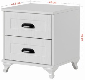 Noptieră Tuvantille N (alb + nuc). 1127629
