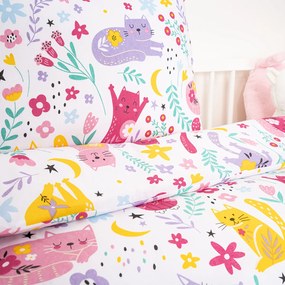 Lenjerie de pat din bumbac pentru copii 4Home Playful Paws, 100 x 135 cm, 40 x 60 cm, 100 x 135 cm, 40 x 60 cm