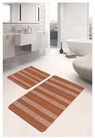 Covorașe de baie maro 2 buc. din catifea 60x100 cm – Mila Home
