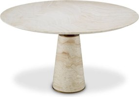 Masa rotunda LUX travertin Genova 131cm