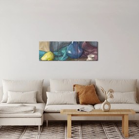 Tablou - Natură moartă pictată (cu ceas) (90x30 cm)