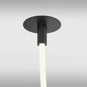 Lustra LED incastrabila tavan fals design modern Tau negru