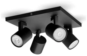 Spot RUNNER 4xGU10/20W/230V negru Philips