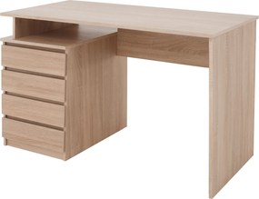 Masă PC, stejar sonoma, HANY NEW