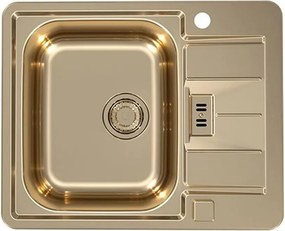 Chiuveta inox Alveus Monarch Line 60 finisaj bronz 62x50 cm