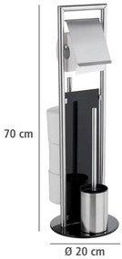 Suport pentru hârtie igienică argintiu mat din oțel inoxidabil Ravina – Wenko