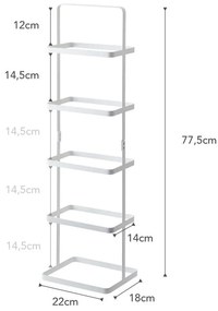 Pantofar alb din metal Tower Shoe Rack – YAMAZAKI