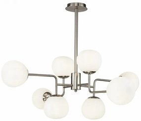 Candelabru design deosebit Erich nickel, 8L MYMOD221-PL-08-N