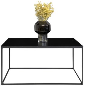 Masă de cafea Vita negru cu cadru negru 60x90x45 cm