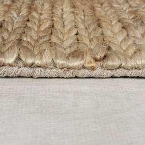 Covor în culoare naturală țesut manual din chenaf 160x230 cm Drew Border – Flair Rugs