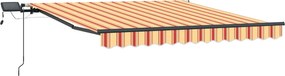 vidaXL Cortina Retractabilă galben și portocaliu 350 x 250 cm țesătură