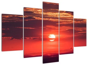 Tablou cu soarele colorat (150x105 cm)