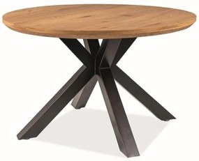 Masa de bucaterie Ritmo, diametru 120 cm, stejar / negru