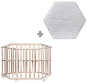 Țarc pentru copii din lemn masiv de fag 119x104 cm – Roba