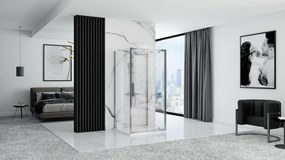 Cabina dus Rapid Swing Crom 100x80cm, Rea