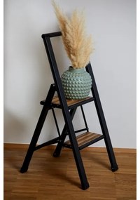 WENKO 50482100 - Scăriță din aluminiu ALU-DESIGN 44x101 cm, negru