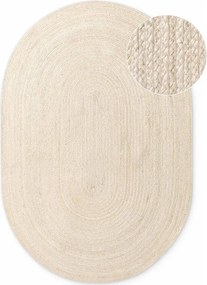 Covor în culoare naturală deschisă reversibil/țesut manual din iută 160x230 cm Braided – Hanse Home