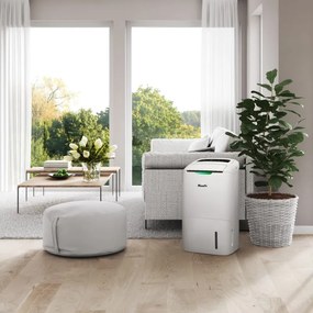 Umidificator si purificator 2in1 Wood's AD30G, 120 m², 5 viteze, 26 l/24 h, Hidrostat, 52 dB, IP21, Alb