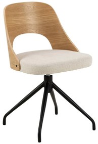 Scaun de dining bej/în culoare naturală Lucy – Actona