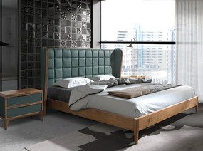 Pat dublu design LUX Dark green 180x200cm