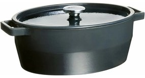 Pyrex Cratiță din fontă cu capac 6 l, 33 x 25 cm,gri, 6 l