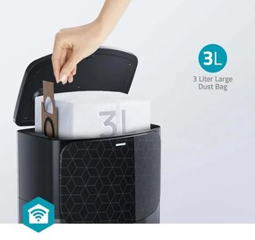 Nedis WIFIVCL002CBK - Aspirator robot Wi-Fi Tuya cu mop, negru + DO