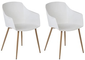 Set 2 buc scaune sufragerie Fonza (alb). 1080361