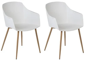 Set 2 buc scaune sufragerie Fonza (alb). 1080361