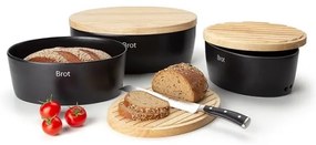 Cutie de pâine cu capac 27x20x13,5 cm ficus de cauciuc Continenta C3731